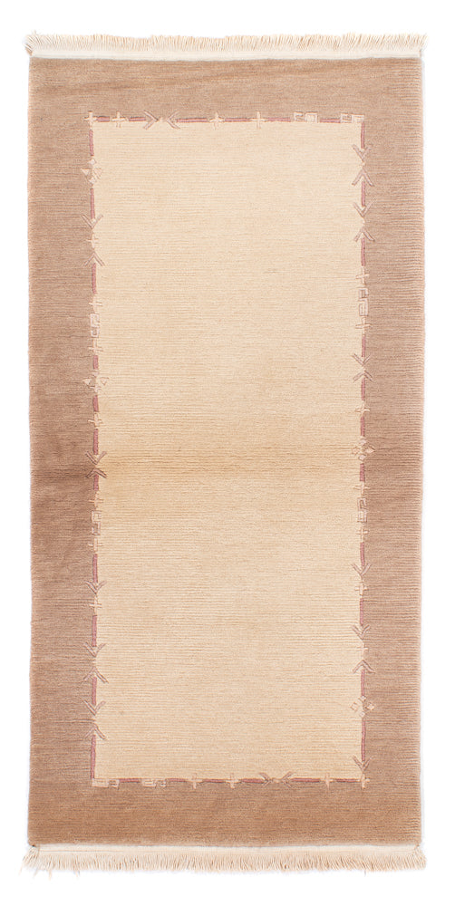 Runner Nepal mattan - 175 x 89 cm - beige