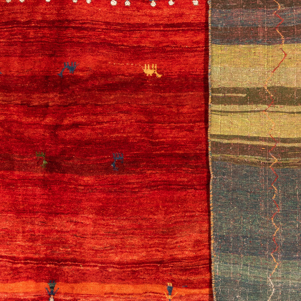 Gabbeh-matta - persisk - 508 x 405 cm - röd