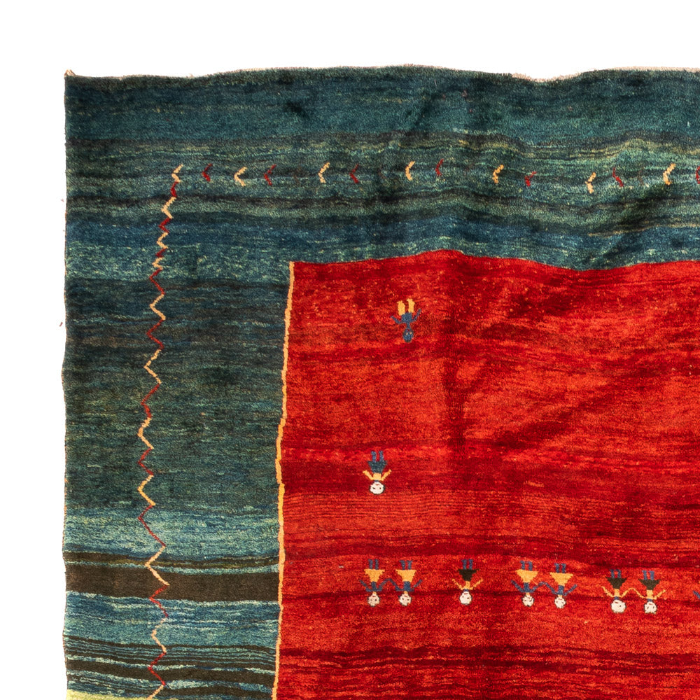 Gabbeh-matta - persisk - 508 x 405 cm - röd