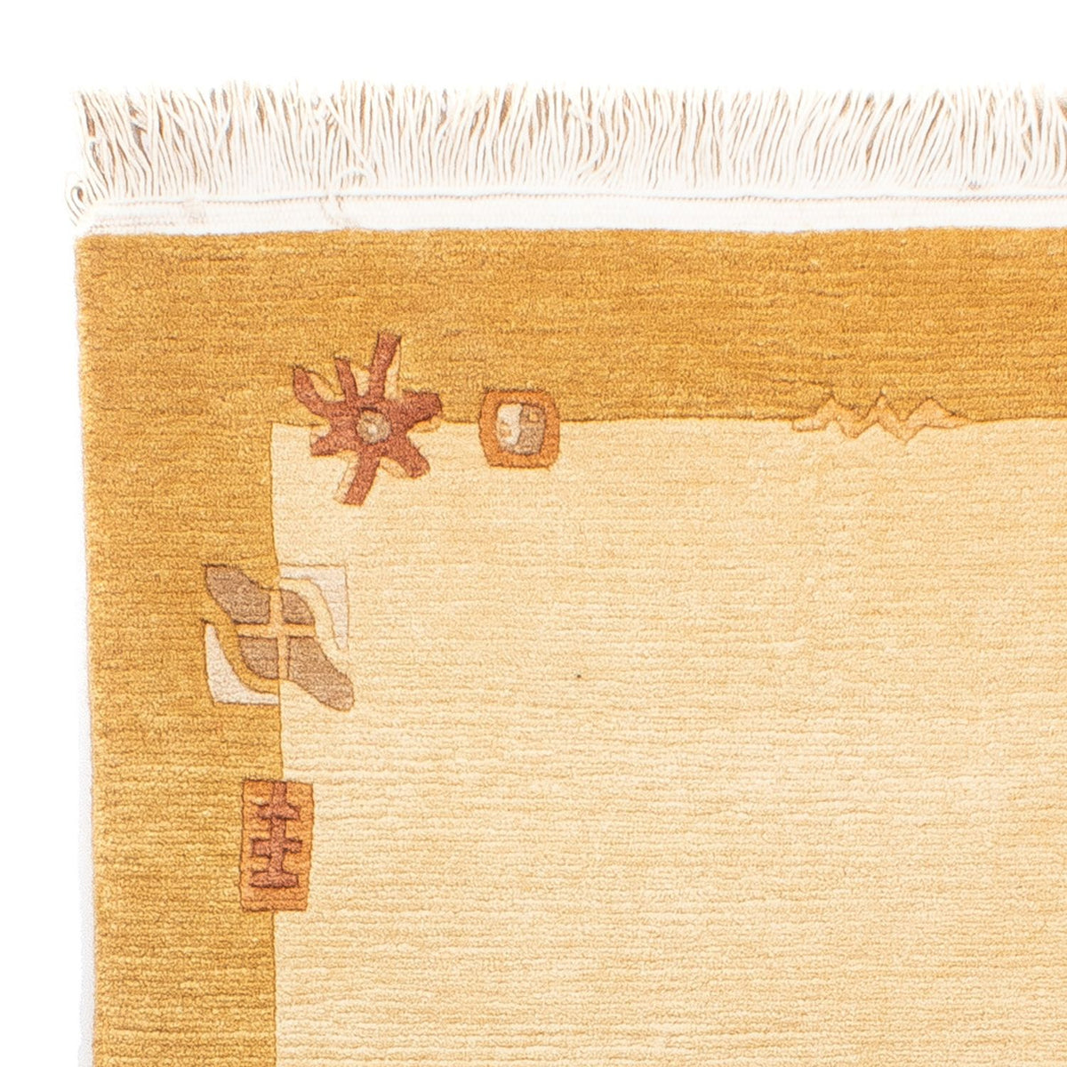 Nepal mattan - Kungliga - 143 x 72 cm - beige