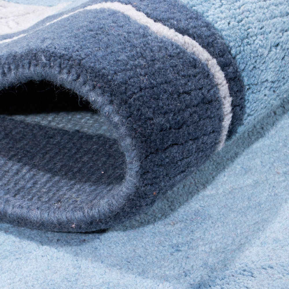 Runner Nepal mattan - 337 x 73 cm - blå