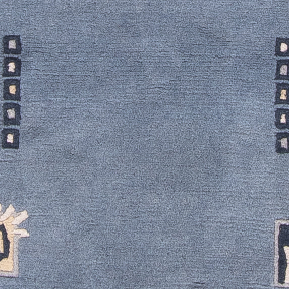 Runner Nepal mattan - 330 x 69 cm - blå