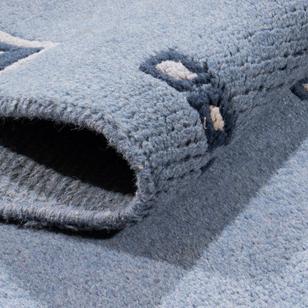 Runner Nepal mattan - 330 x 69 cm - blå