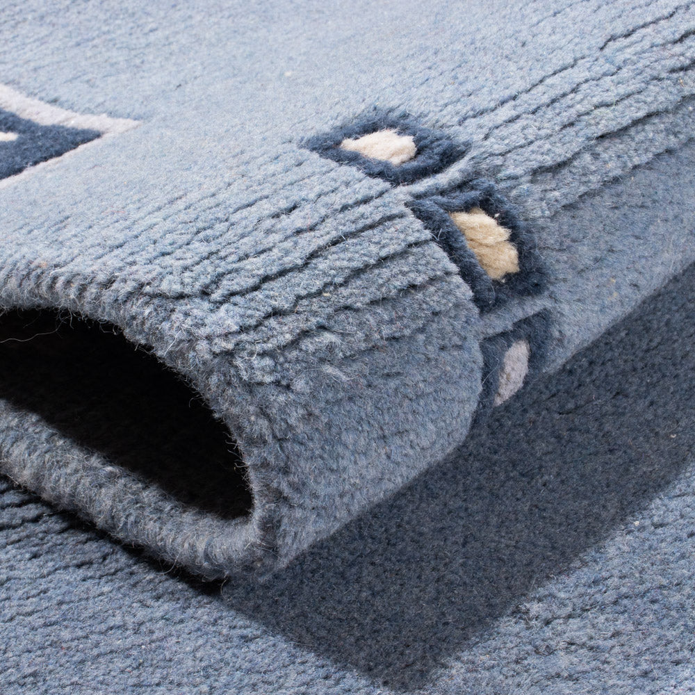 Runner Nepal mattan - 332 x 70 cm - blå