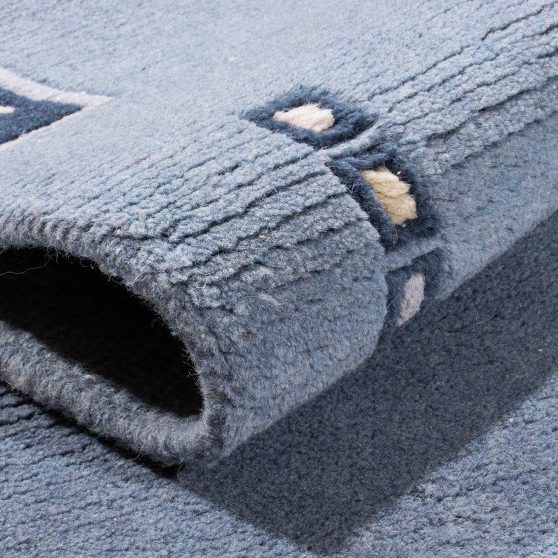 Runner Nepal mattan - 332 x 70 cm - blå