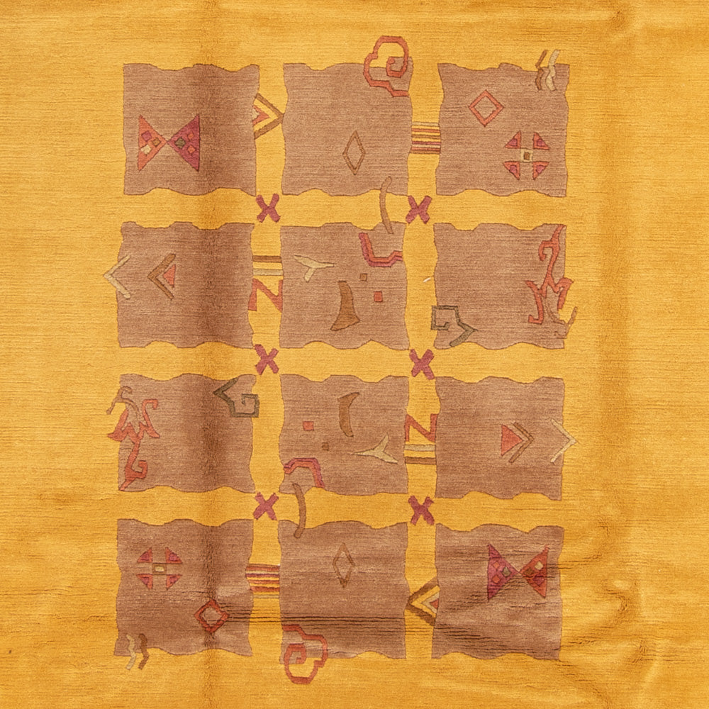 Nepal mattan - Kungliga - 355 x 256 cm - guld