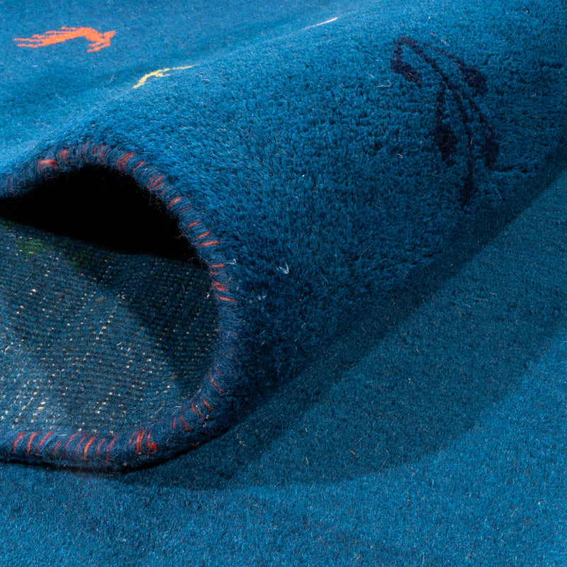 Gabbeh-matta - Indus - 395 x 313 cm - blå