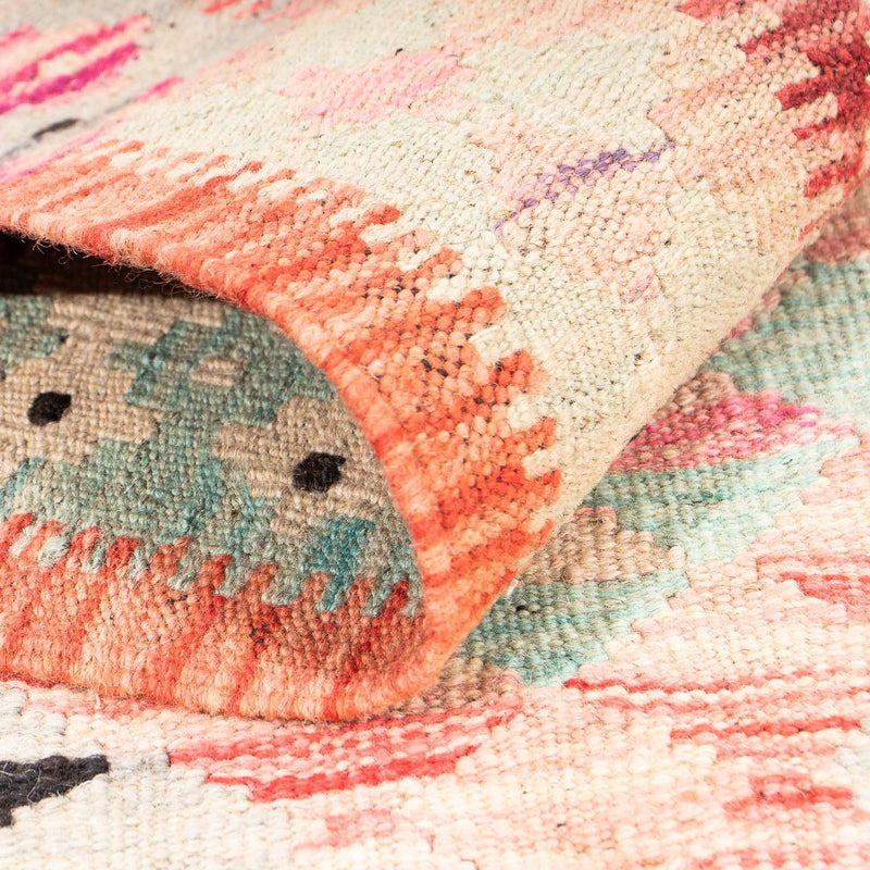 Kelim Carpet - Splash - 177 x 120 cm - ljusröd