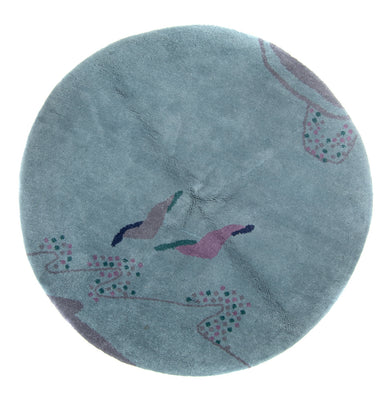 Gabbeh-matta - Indus runt  - 200 x 200 cm - blå