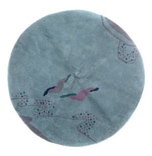 Gabbeh-matta - Indus runt  - 200 x 200 cm - blå