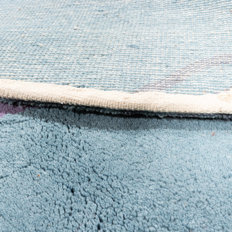 Gabbeh-matta - Indus runt  - 200 x 200 cm - blå