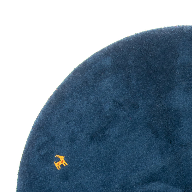 Gabbeh-matta - Indus runt  - 190 x 190 cm - blå