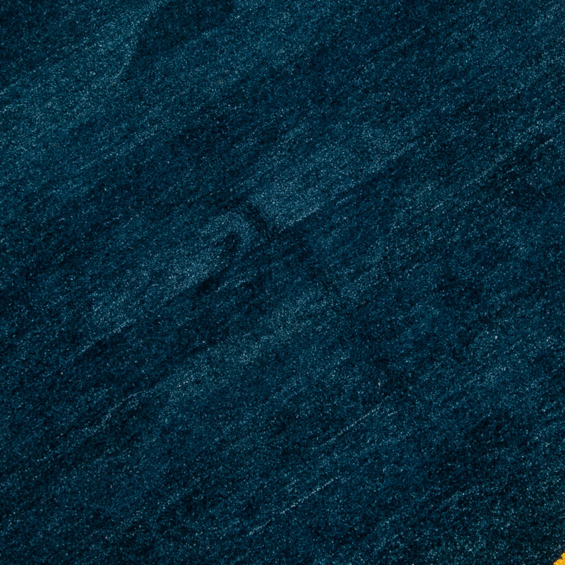 Gabbeh-matta - Indus runt  - 193 x 193 cm - blå