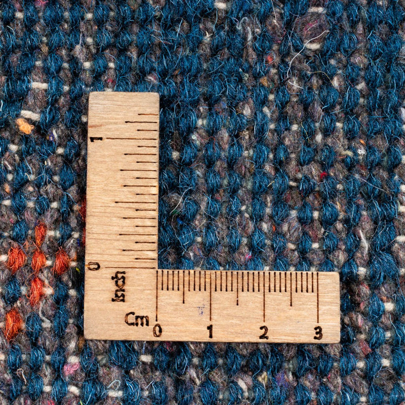 Gabbeh-matta - Indus runt  - 199 x 199 cm - blå