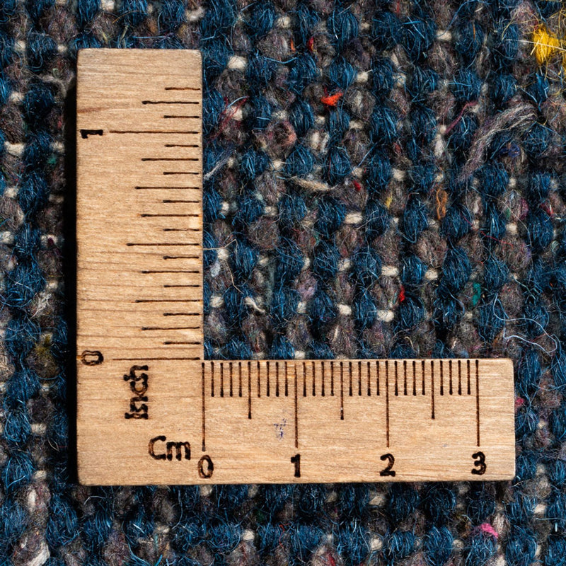 Gabbeh-matta - Indus runt  - 194 x 194 cm - blå