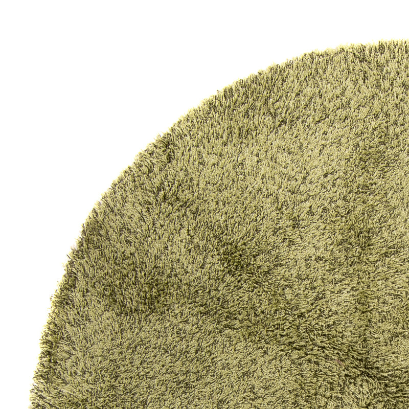 Hög luggmatta runt  - 200 x 200 cm - olivgrön