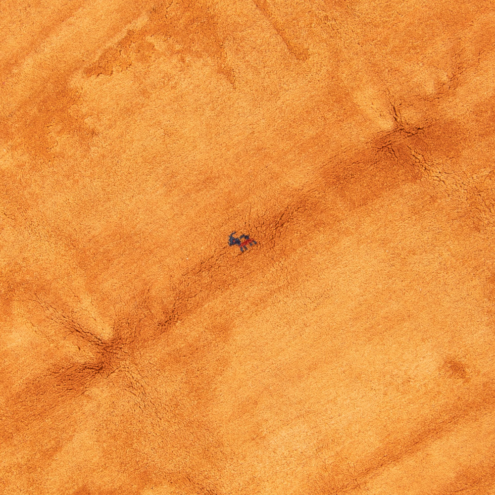 Hög luggmatta runt  - 200 x 200 cm - guld