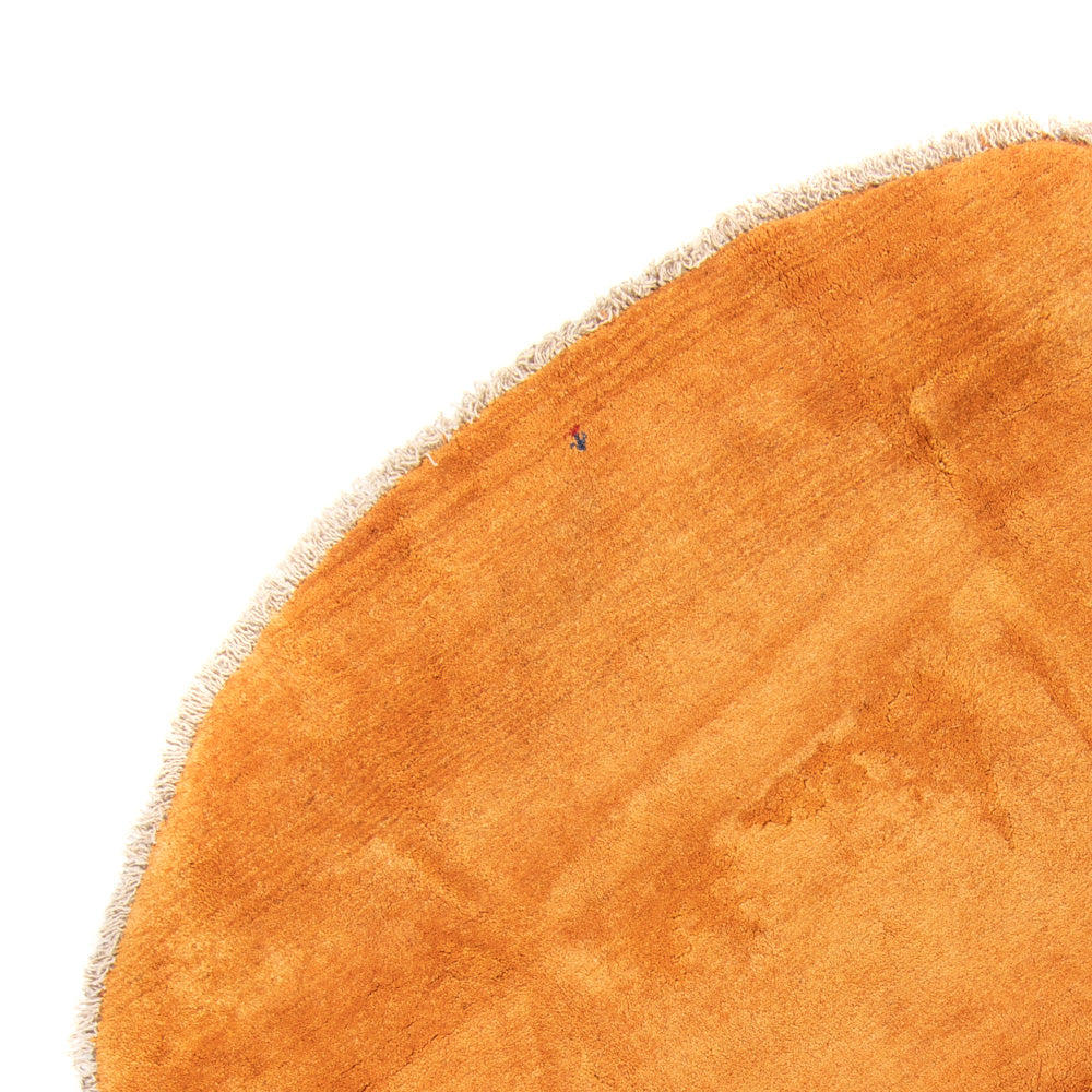 Hög luggmatta runt  - 200 x 200 cm - guld