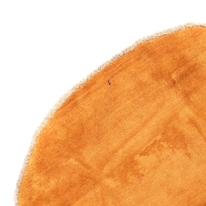 Hög luggmatta runt  - 200 x 200 cm - guld