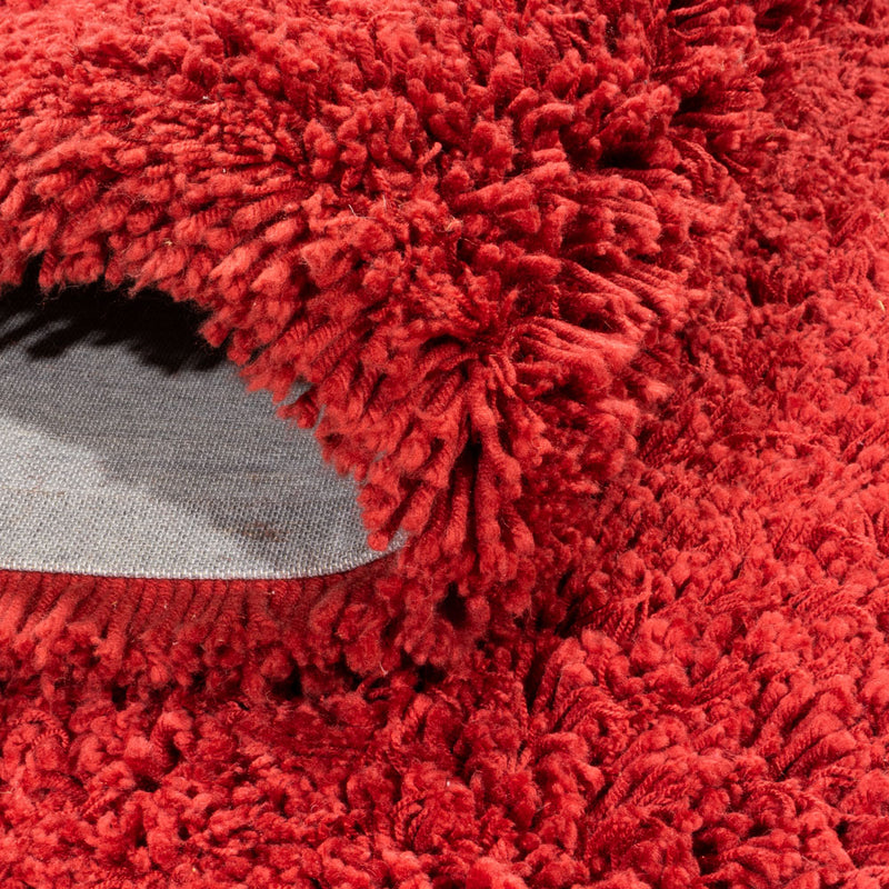 Hög luggmatta - 200 x 140 cm - röd