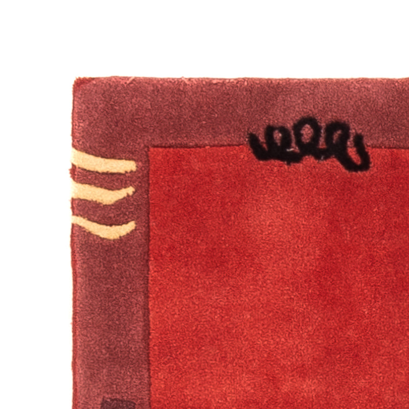 Modern matta - 140 x 70 cm - röd