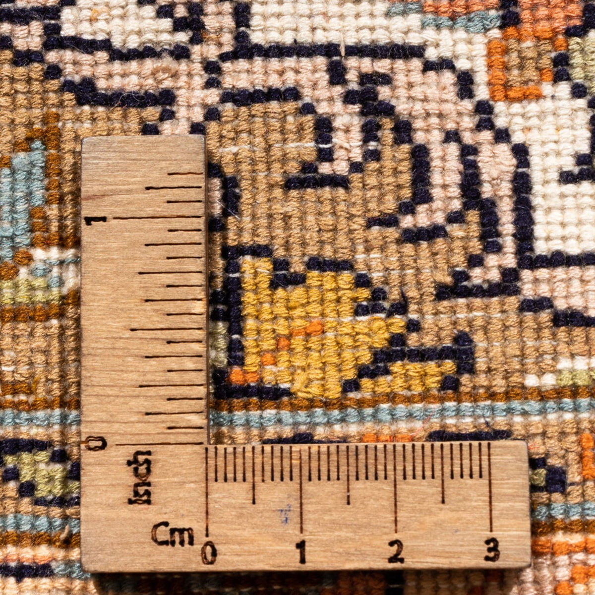 Sidenmatta - Kashmir Silk - 149 x 95 cm - beige