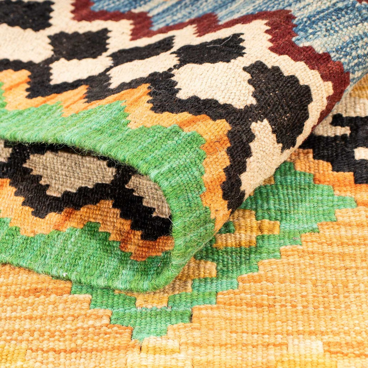 Kelim Carpet - Splash - 178 x 127 cm - flerfärgad