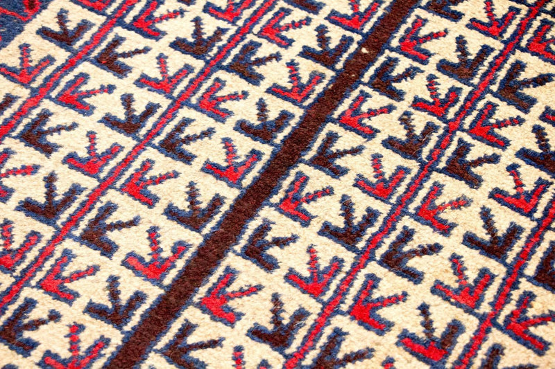 Baluch-matta - 130 x 75 cm - beige