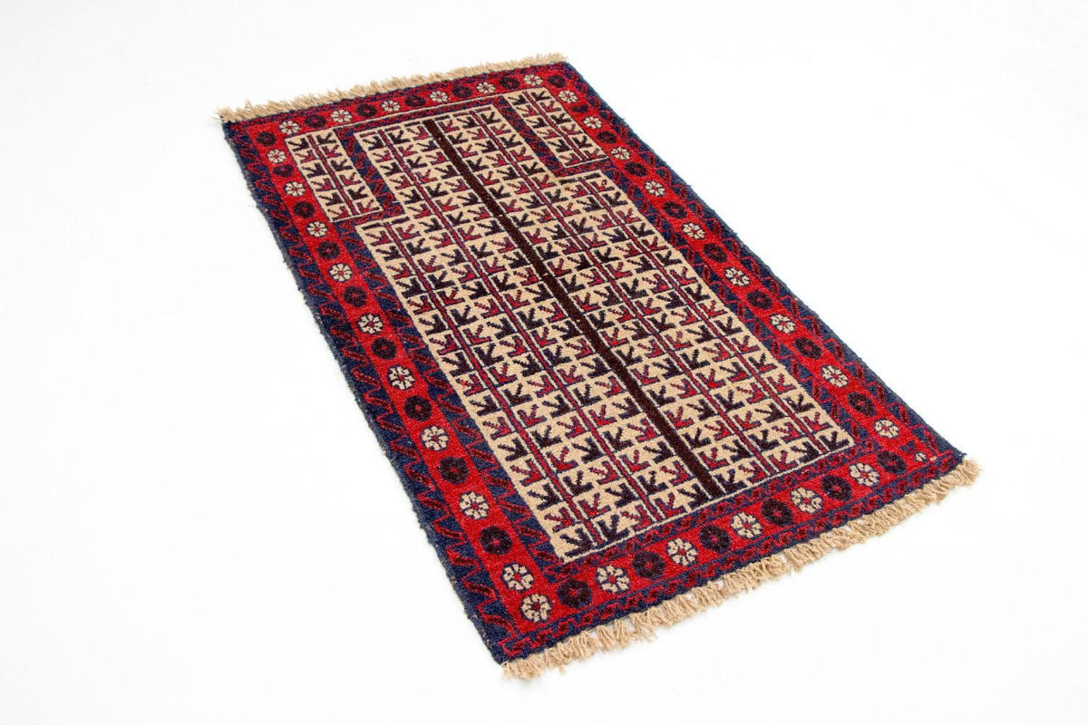 Baluch-matta - 130 x 75 cm - beige