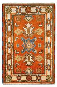 Oriental Carpet - 93 x 64 cm - orange