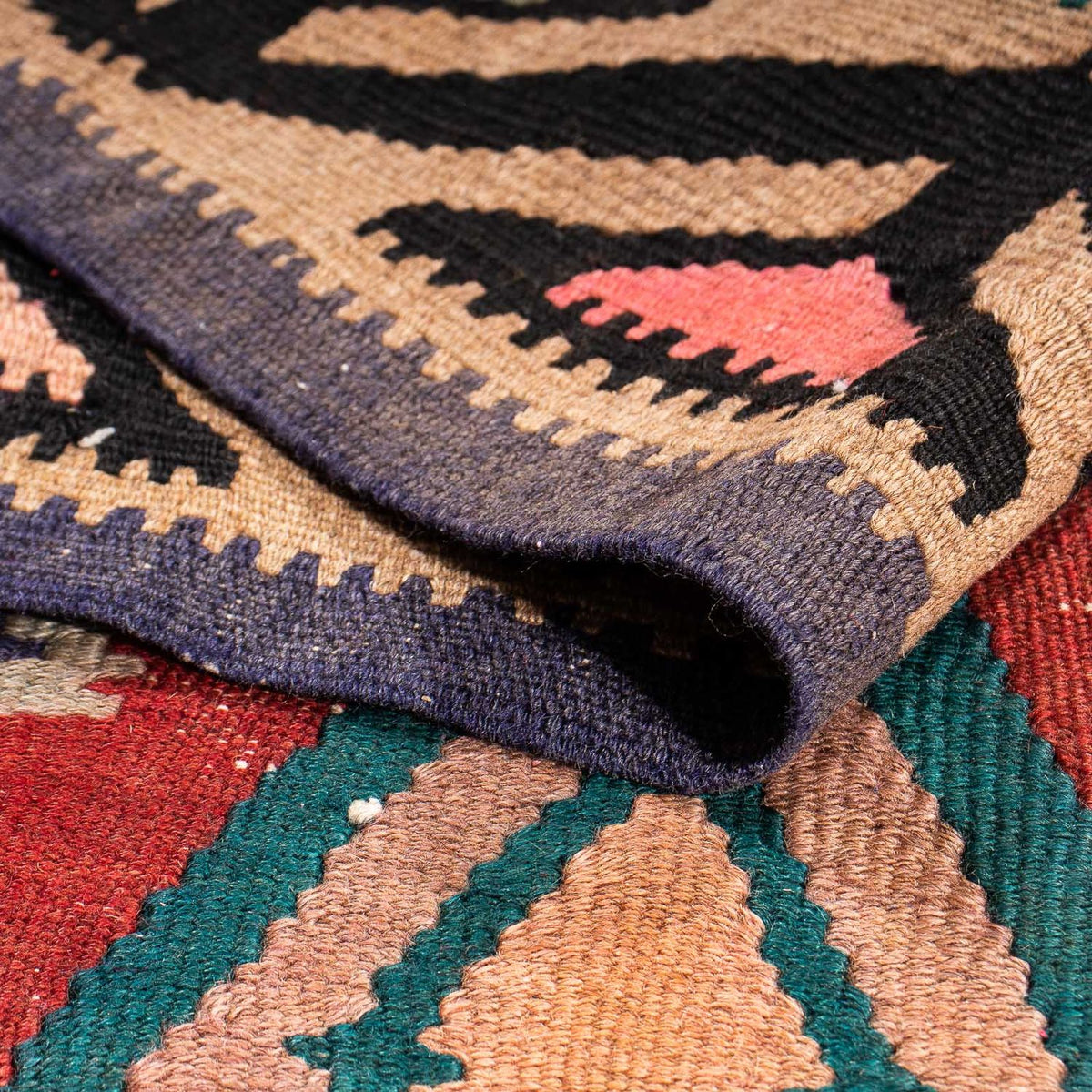 Runner Kelim-matta - gammal - 300 x 140 cm - flerfärgad