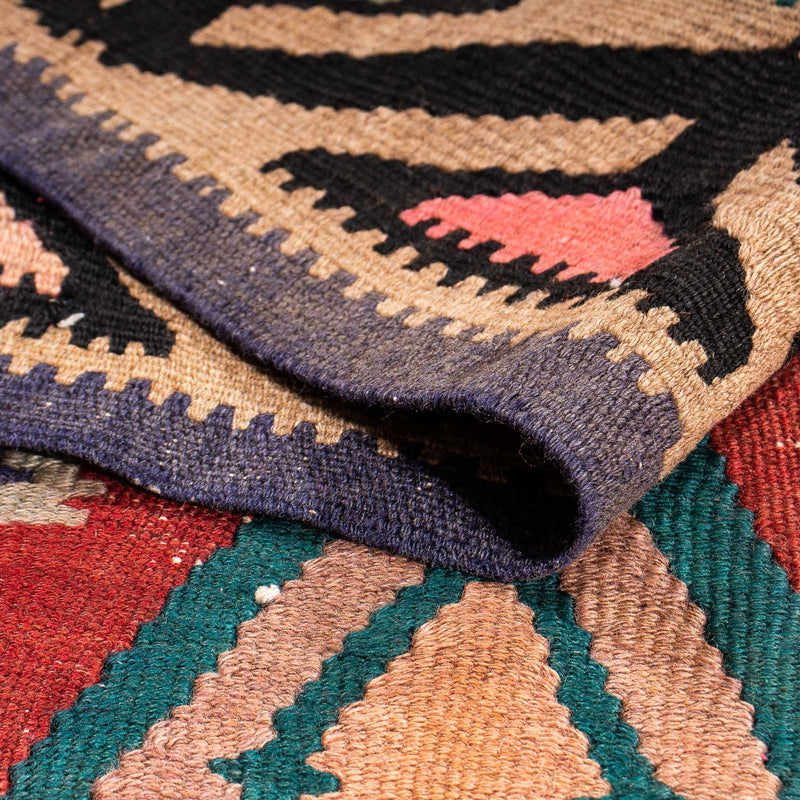 Runner Kelim-matta - gammal - 300 x 140 cm - flerfärgad