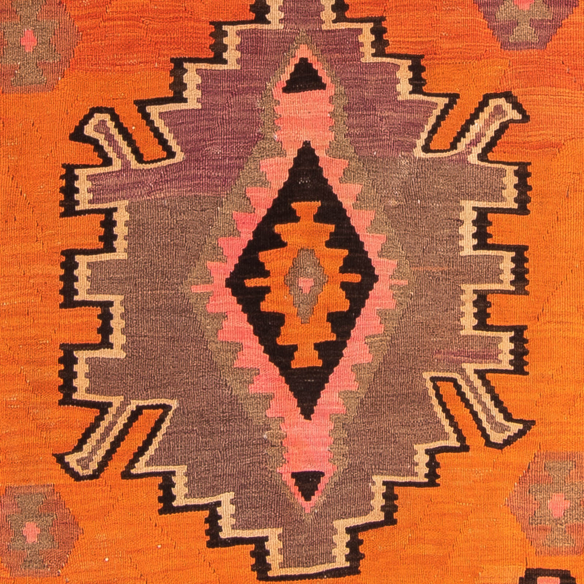 Runner Kelim-matta - gammal - 265 x 135 cm - flerfärgad