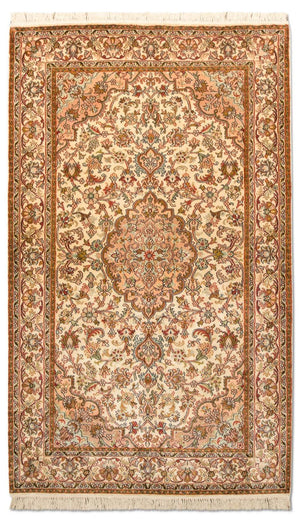 Sidenmatta - Kashmir Silk - 164 x 94 cm - beige
