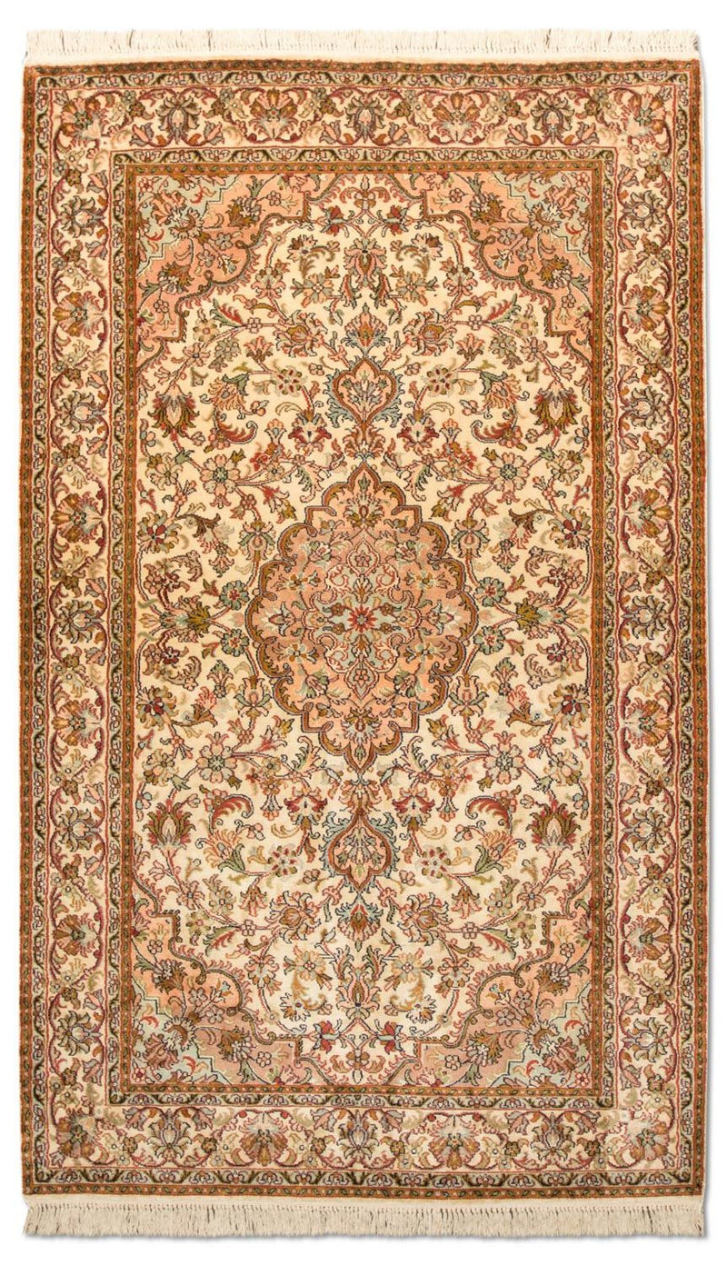 Sidenmatta - Kashmir Silk - 164 x 94 cm - beige