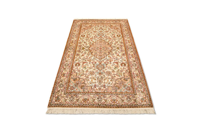Sidenmatta - Kashmir Silk - 164 x 94 cm - beige