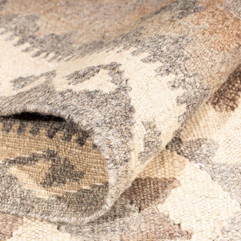 Kelim matta - trendig - 205 x 151 cm - beige