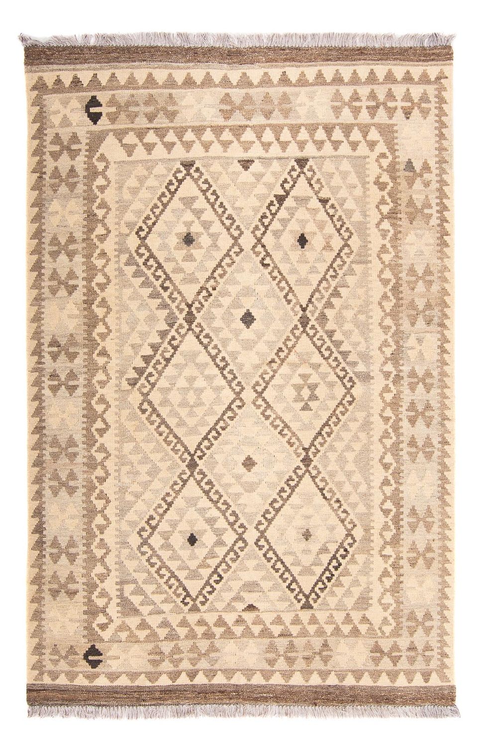 Kelim Carpet - Splash - 190 x 130 cm - beige