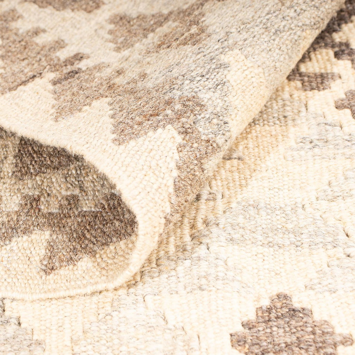 Kelim Carpet - Splash - 190 x 130 cm - beige