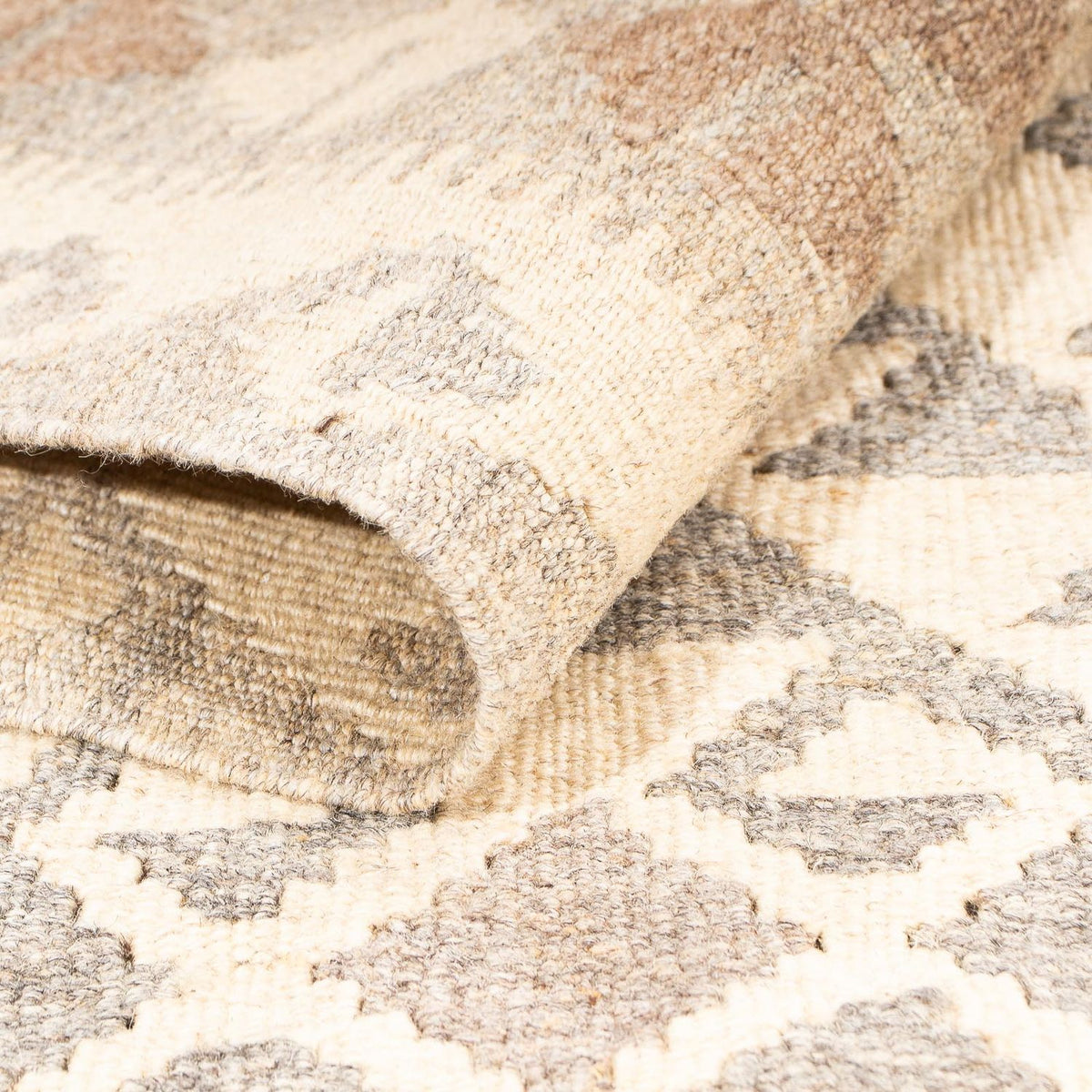 Kelim Carpet - Splash - 174 x 127 cm - ljusbrun