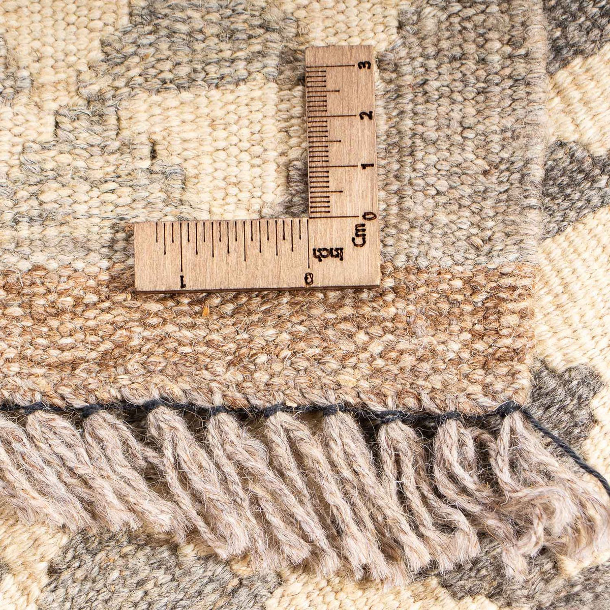 Kelim Carpet - Splash - 174 x 127 cm - ljusbrun