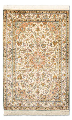 Sidenmatta - Kashmir Silk - 95 x 62 cm - beige