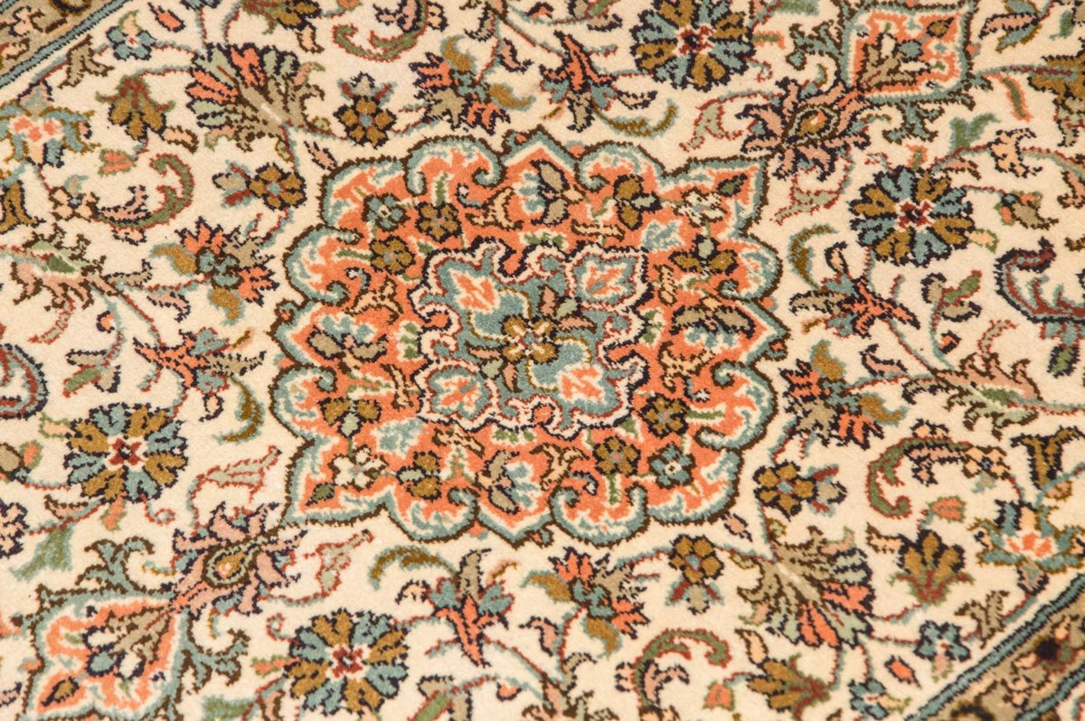 Sidenmatta - Kashmir Silk - 95 x 62 cm - beige