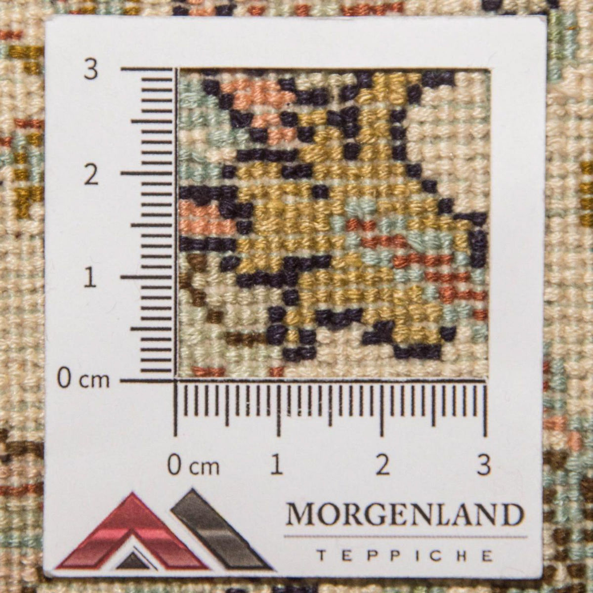 Sidenmatta - Kashmir Silk - 95 x 62 cm - beige