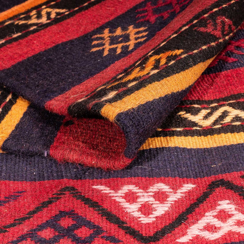 Kelim-matta - gammal - 210 x 140 cm - flerfärgad