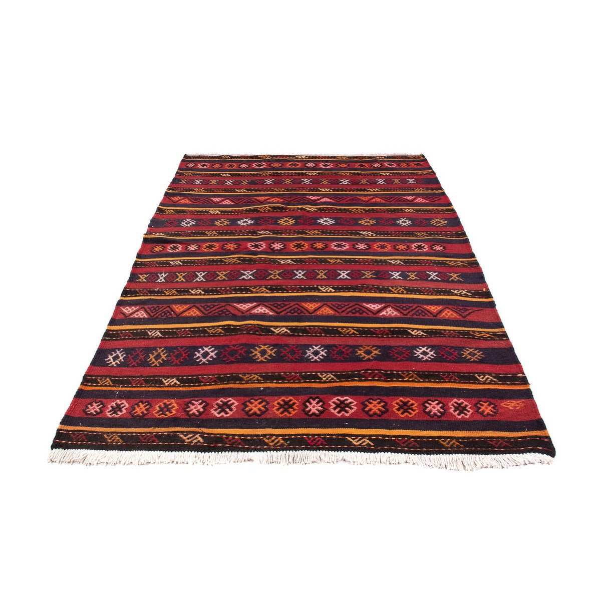 Kelim-matta - gammal - 210 x 140 cm - flerfärgad