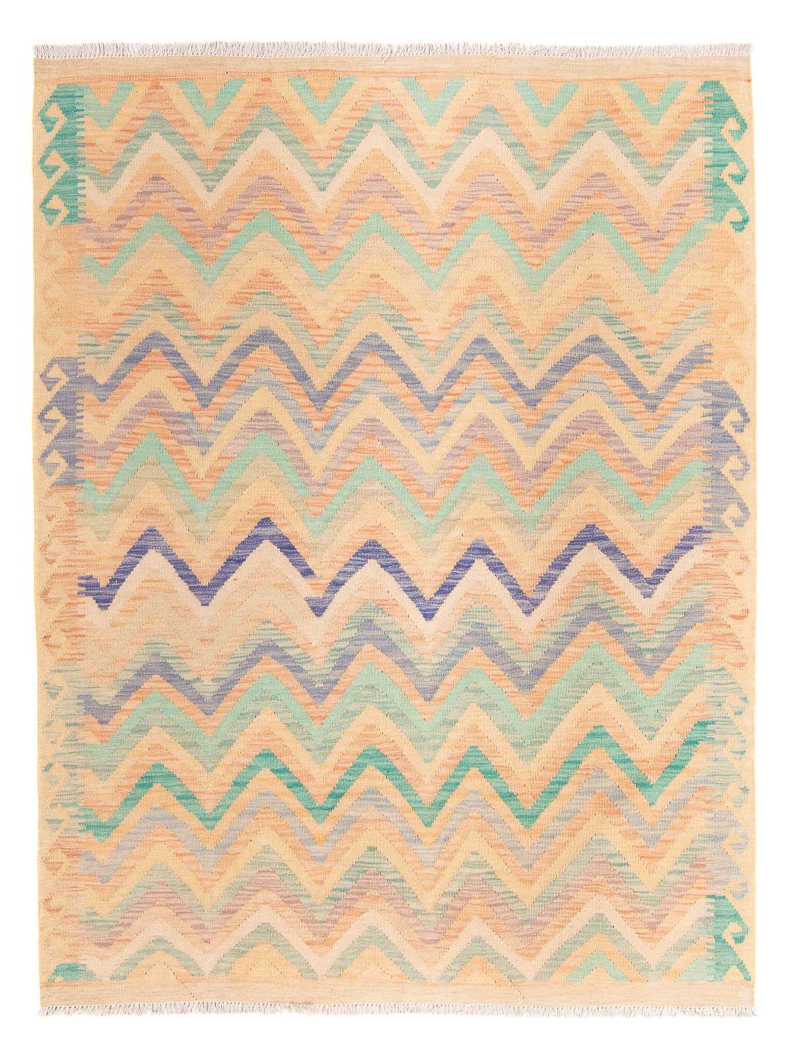Kelim Carpet - Splash - 203 x 152 cm - flerfärgad