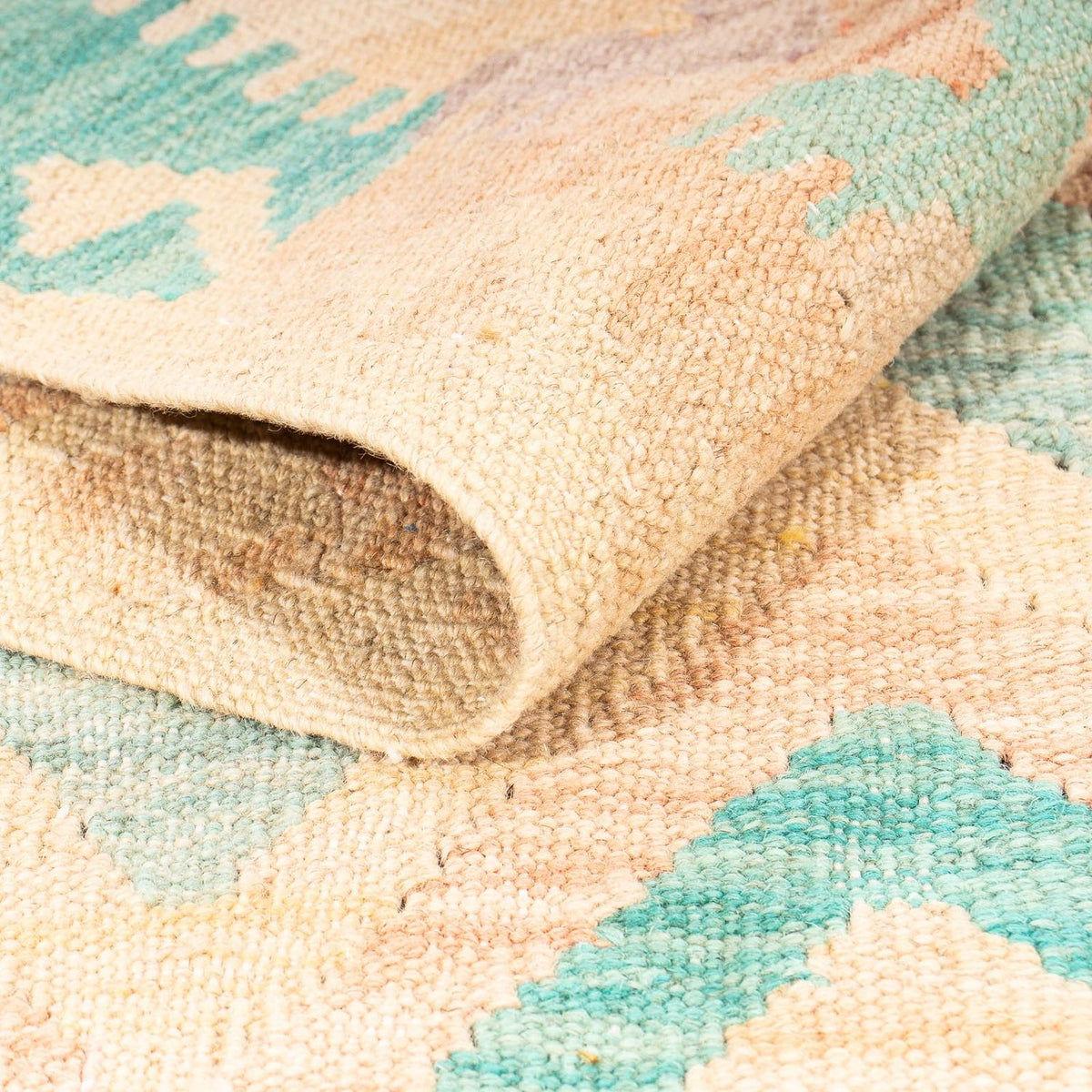 Kelim Carpet - Splash - 203 x 152 cm - flerfärgad