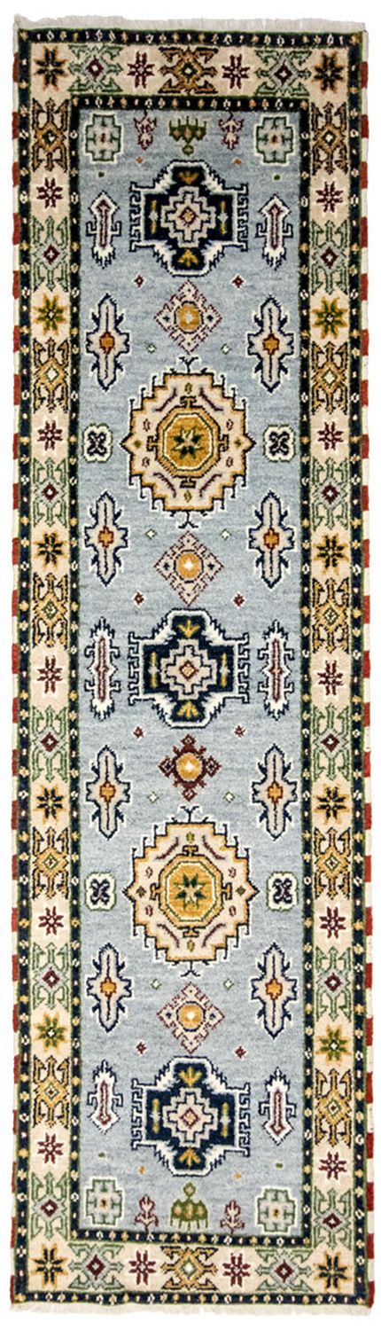 Runner Oriental Carpet - 300 x 82 cm - ljusblå