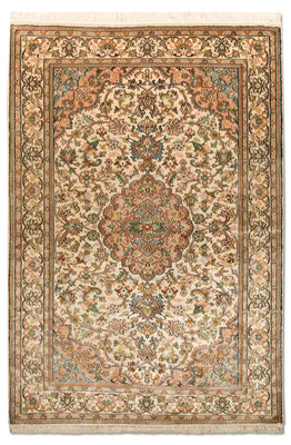Sidenmatta - Kashmir Silk - 148 x 93 cm - beige